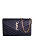 Monogram Wallet On Chain, £750, Handbags, Black, Leather, Front view